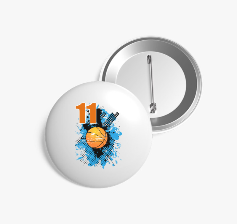 Kosárlabda szülinapi gyerek kitűző