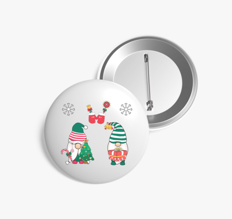 Karácsonyi gnómok kitűző