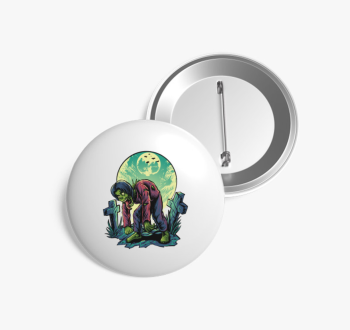 Temetői zombi kitűző