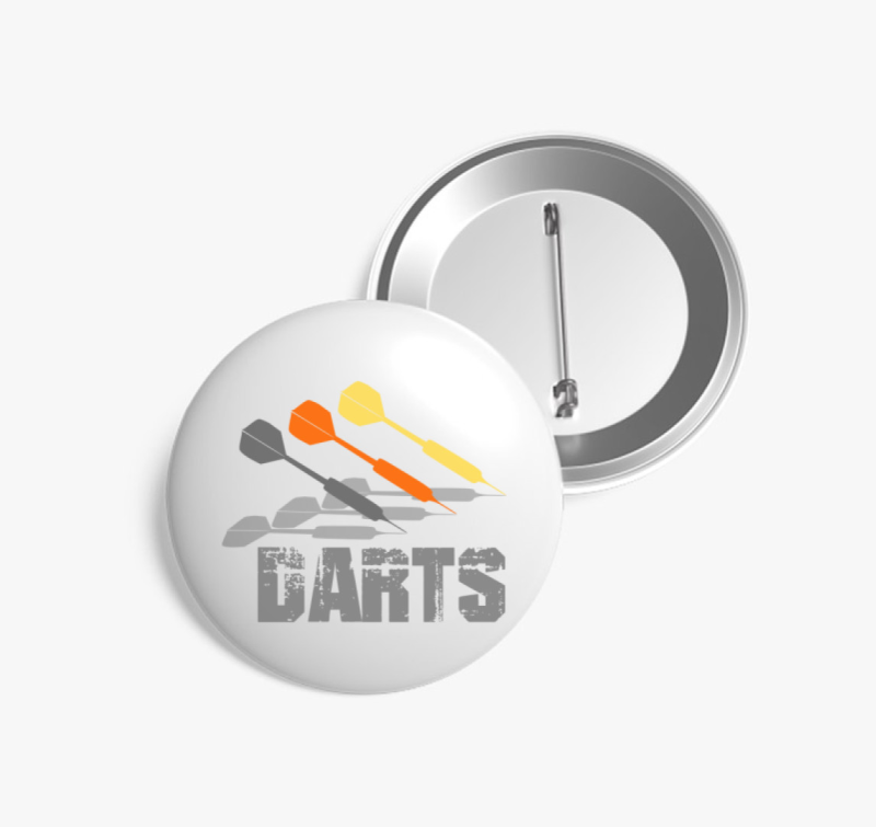 Darts mintás kitűző