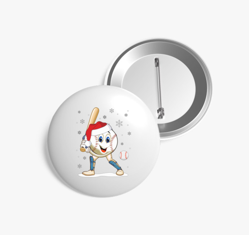 Karácsonyi baseball labda kitűző