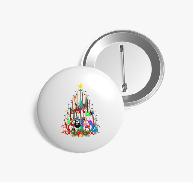 Gitár karácsonyfa kitűző