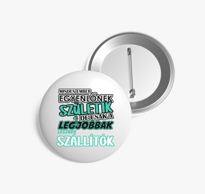 Egyenlőnek születik szállító kitűző