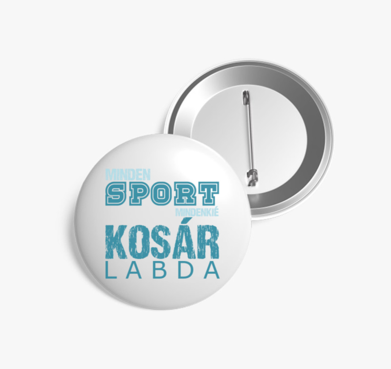 Minden sport kosárlabda kitűző