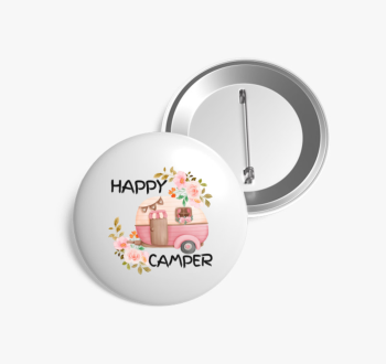 Happy camper kitűző