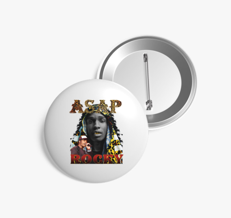 ASAP Rocky gepárd kitűző