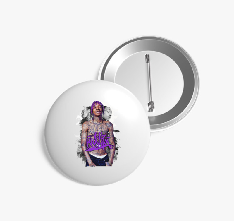 Wiz Khalifa portré 2 kitűző