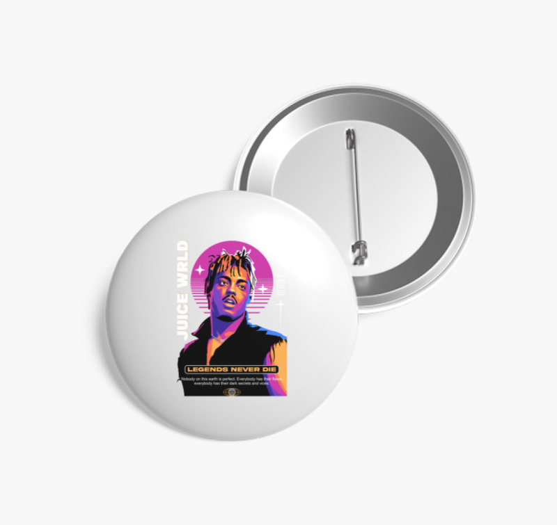 Juice WRLD - Legends never die! kitűző