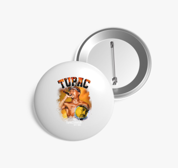 Tupac rapper kitűző
