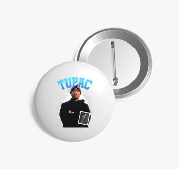 Tupac fénykép kitűző