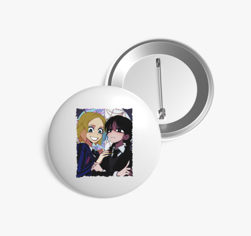 Wednesday mesés minta kitűző