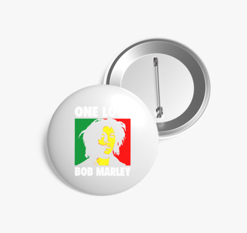 Bob Marley One Love kitűző