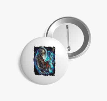 Metal Csontváz kitűz