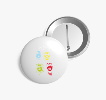 Popart Kiss kitűző