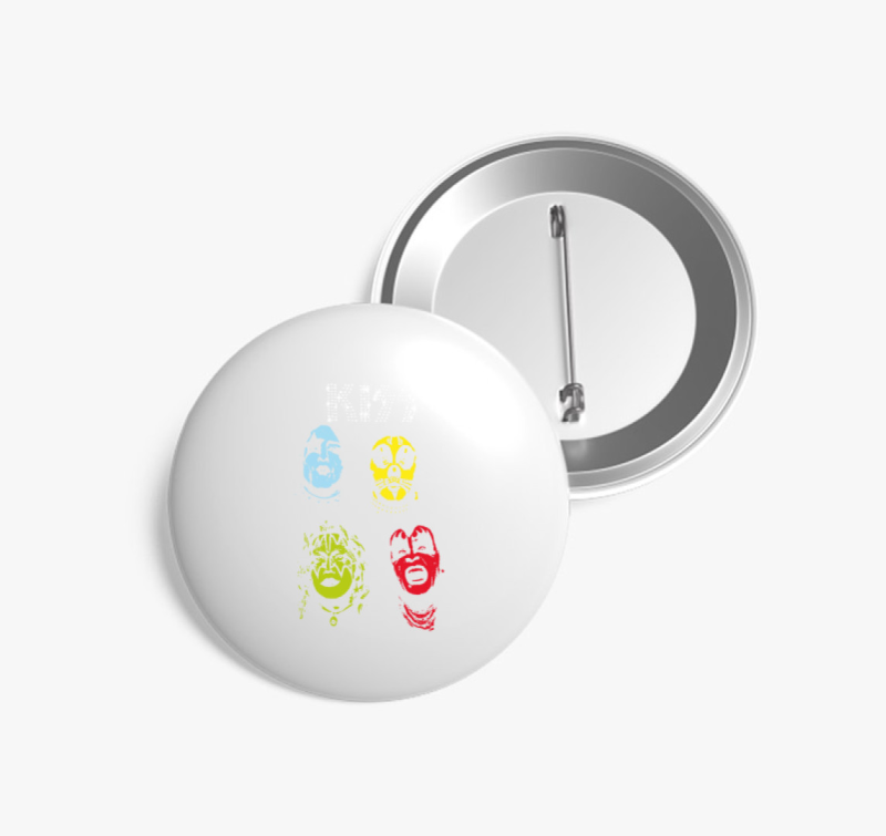 Popart Kiss kitűző