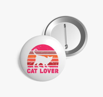 Cat lover kitűző