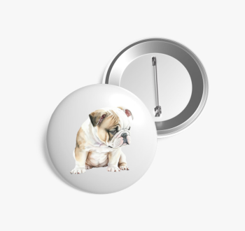 Angol bulldog kitűző