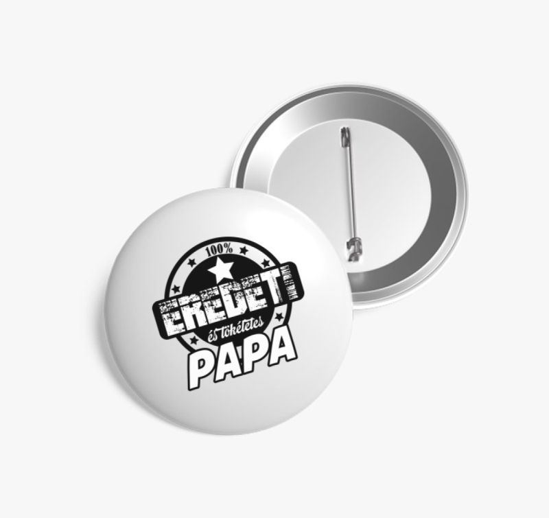 Papa tökéletes kitűző