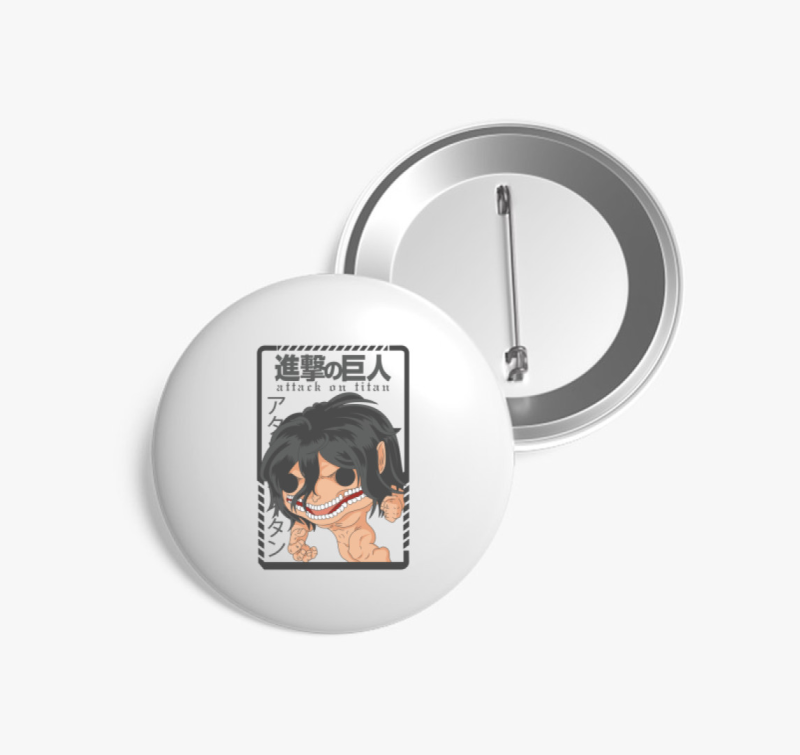 Attack on Titan - Eren Yeager Chibi Titán kitűző