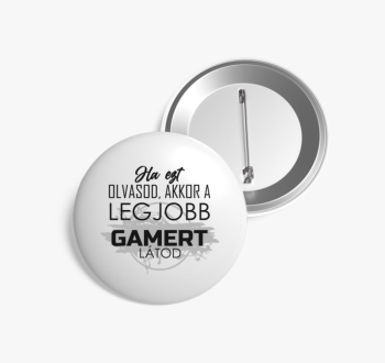 Legjobb gamer kitűző