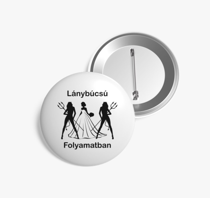 Lánybúcsú folyamatban menyasszony ördög póló