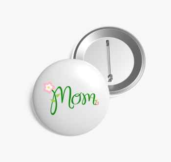 Mom virágos kitűző
