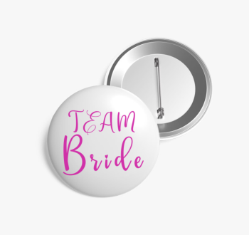 TEAM Bride pink sziv...