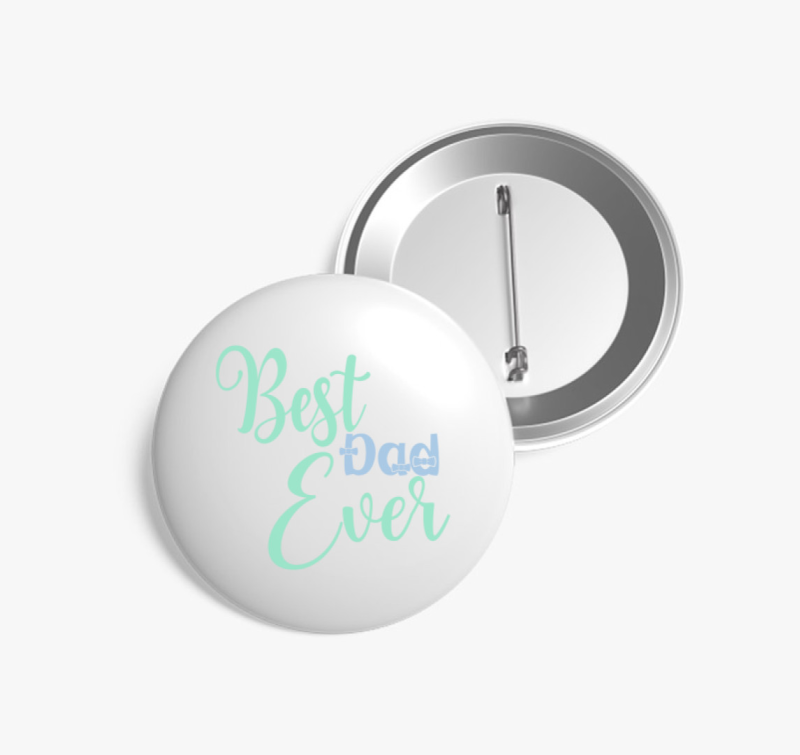 Best DAD ever pasztell kitűző