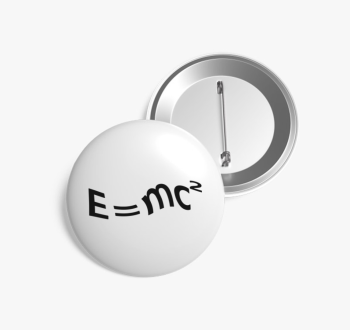 E=mc² kitűző
