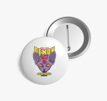 Démon macska kitűző