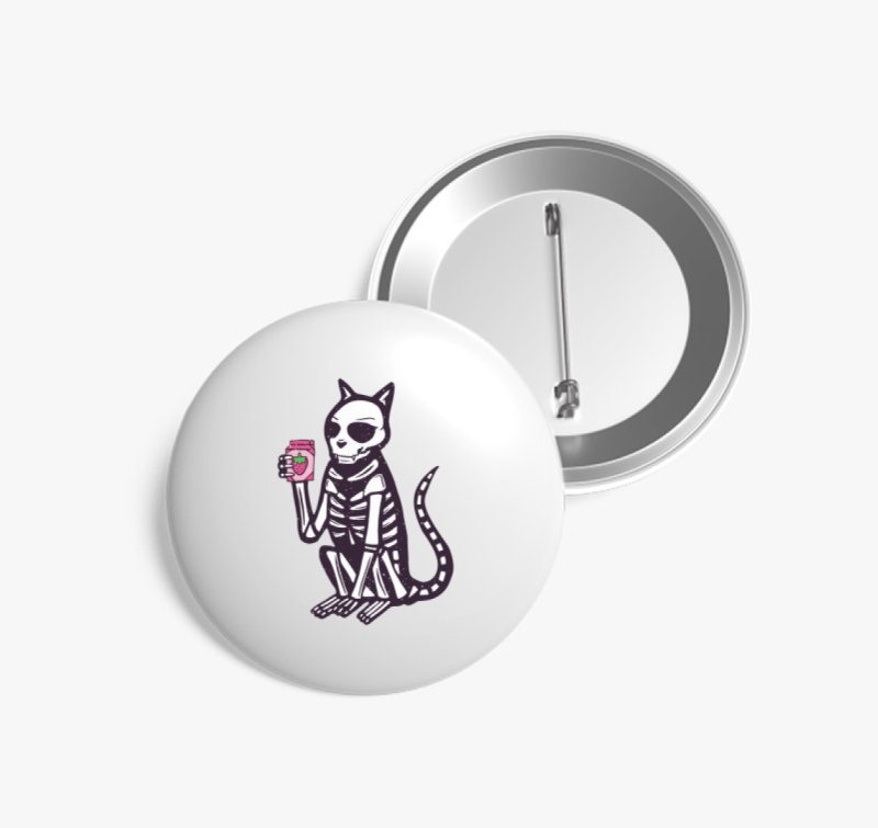 Milk Shake Cat kitűző