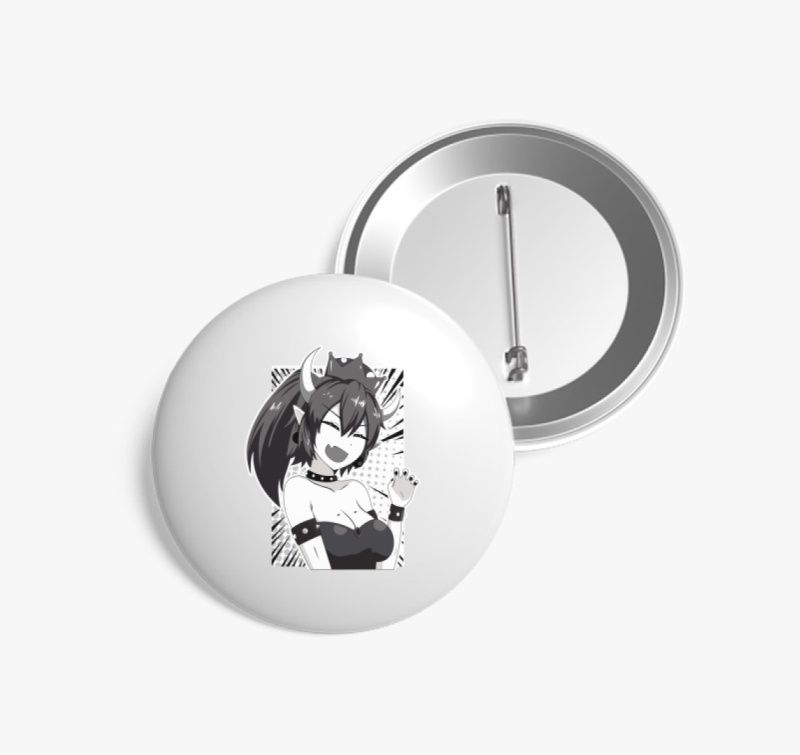 Bowsette for Queen kitűző