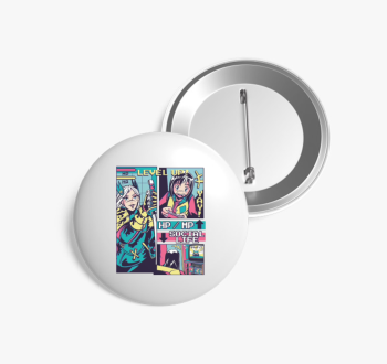 Szint lépés kitűző