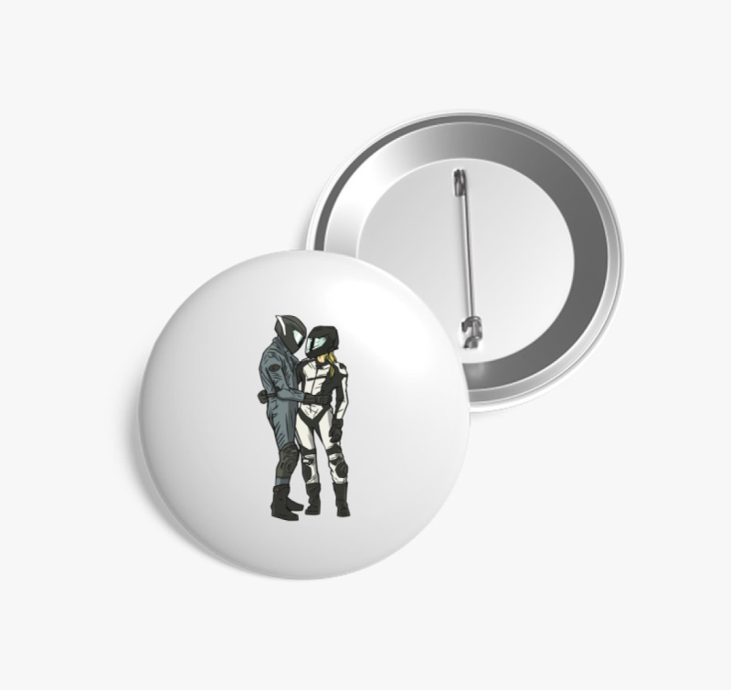 A legjobb motoros páros kitűző