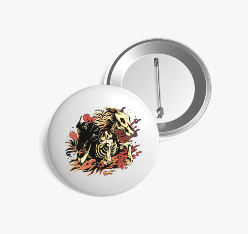 Fakó ló hatán a halál kitűző