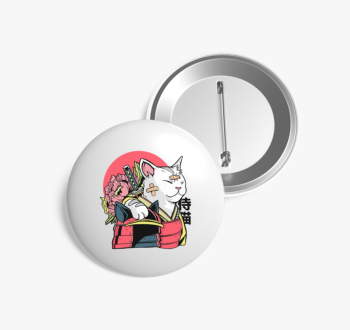 Samurai Cica kitűző