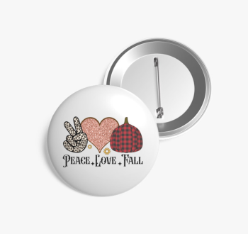 Peace love fall kitű