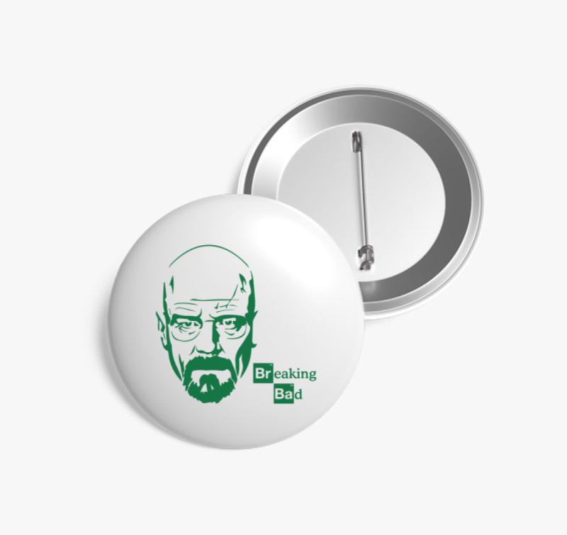 Breaking zöld kitűző