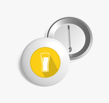 Ikon sörös kitűző