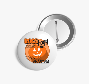Halloween bocs kitűz