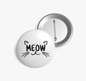Meow cica kitűző