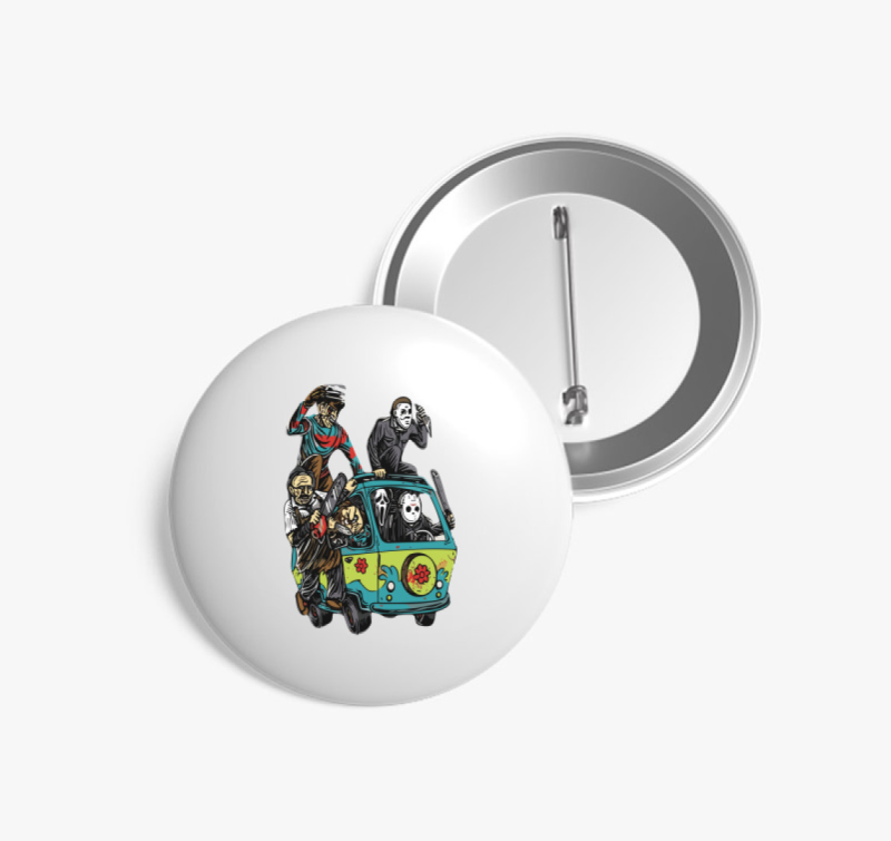 Halloween utazás kitűző