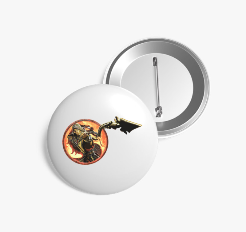 Mortal Kombat Scorpion 3D kitűző