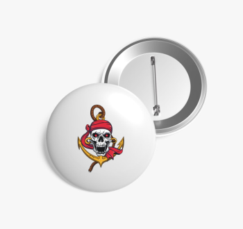 Pirate skull 2 kitűz