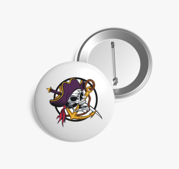 Pirate skull 3 kitűz