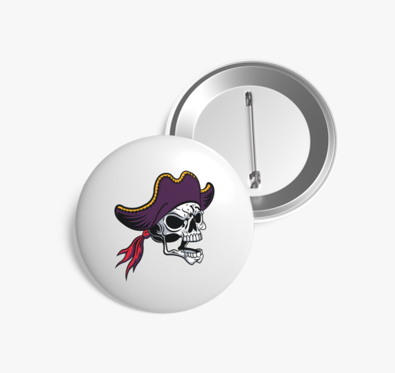 Pirate skull 5 kitűző