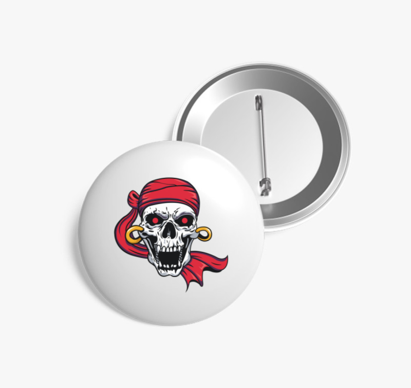 Pirate skull 8 kitűző