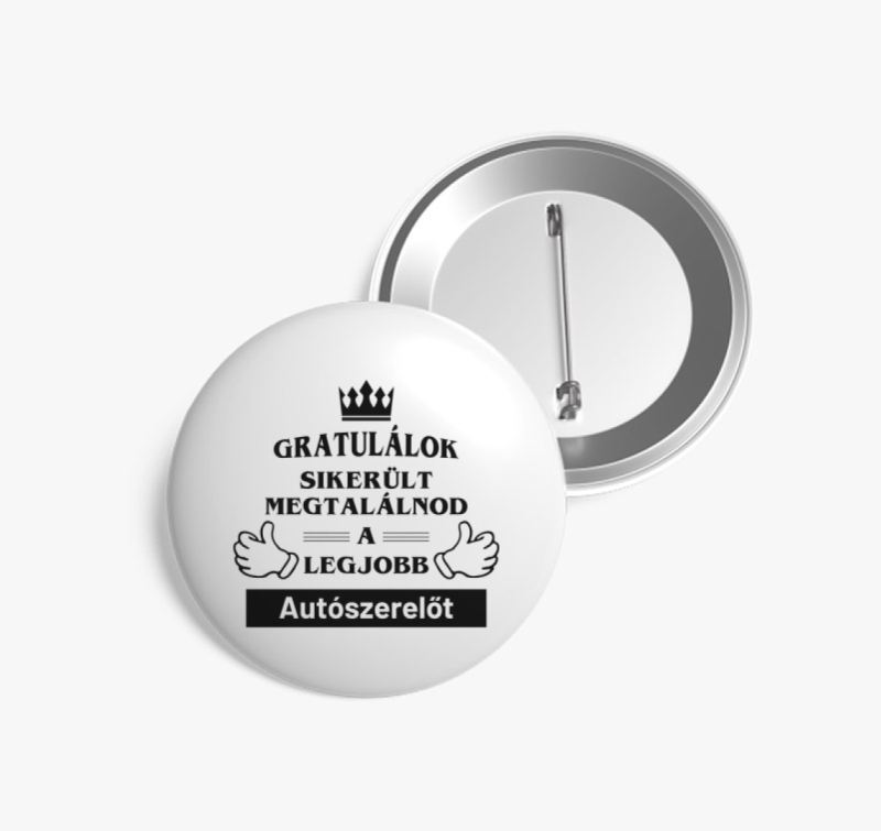 Gratulálok sikerült megtalálnod a legjobb autószerelőt kitűző