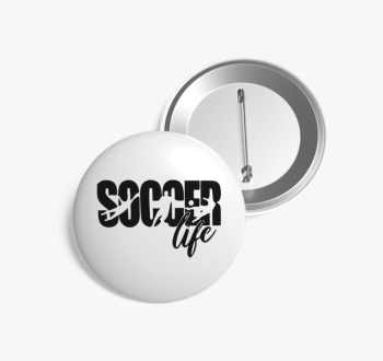 Soccer life kitűző