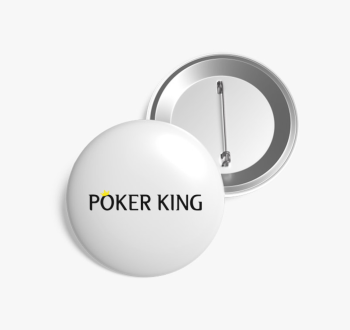 Poker king kitűző